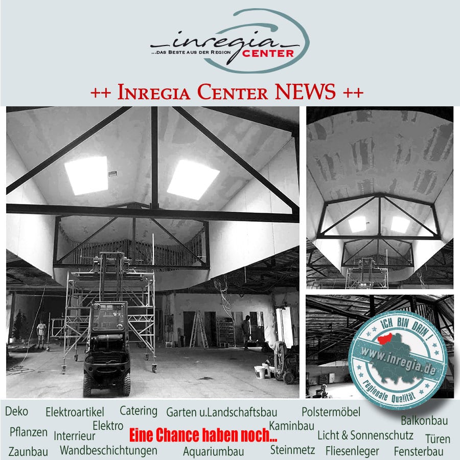inregia® Center – Bautagebuch – Die Kuppel vom inregia Center ist fast fertig