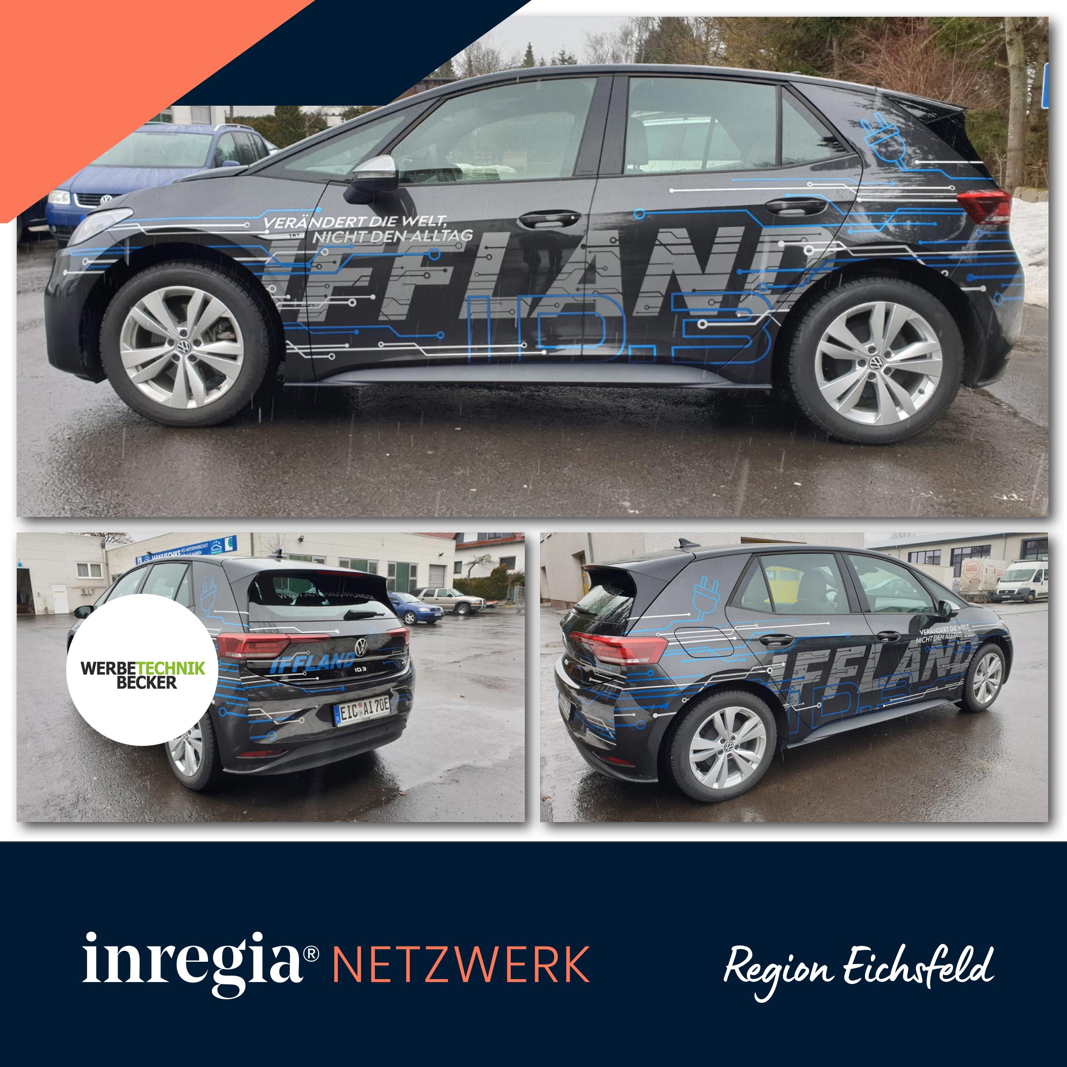 Werbetechnik Becker – Neue Fahrzeugbeschriftung für Autohaus Iffland