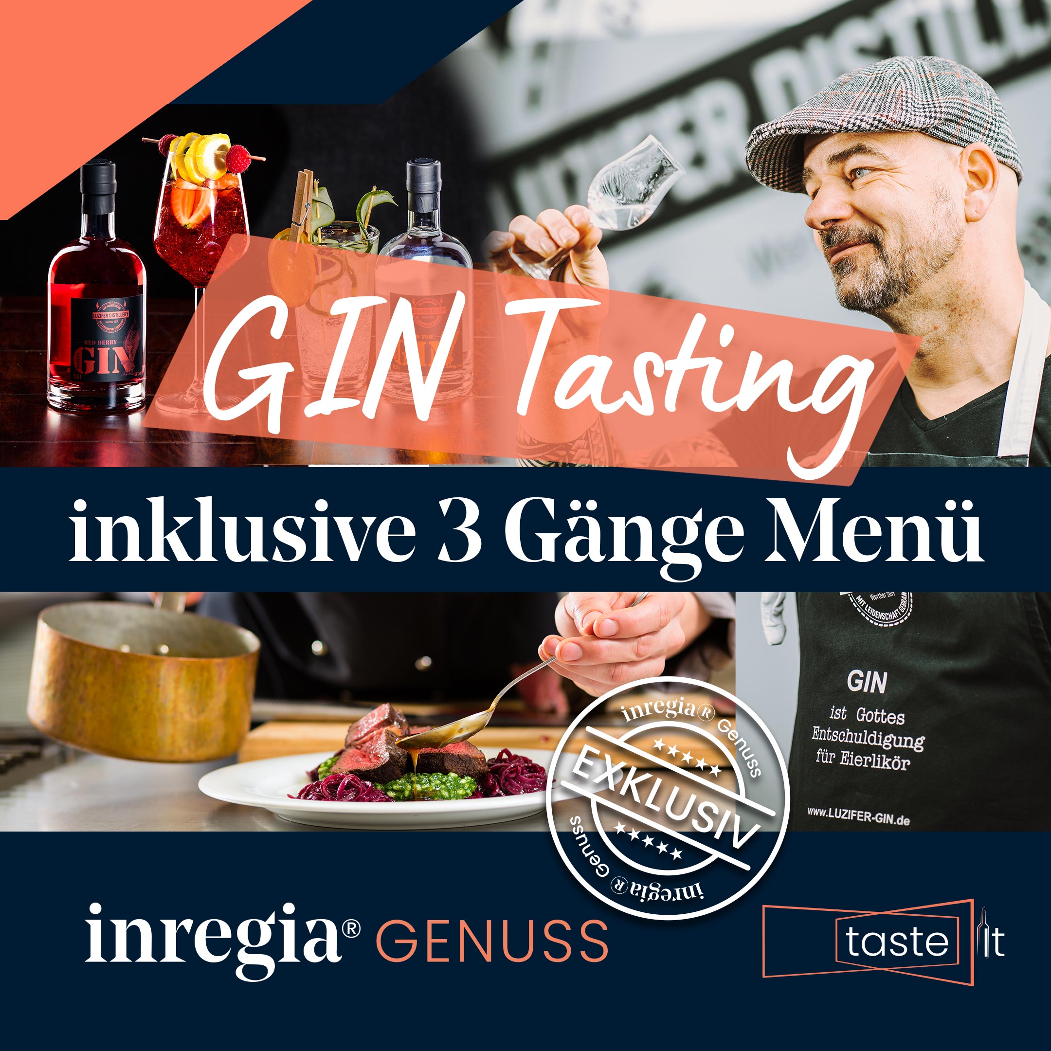 gin gin tasting gin verkostung gins inregia taste ist event genussevent genussveranstaltung verkostungen