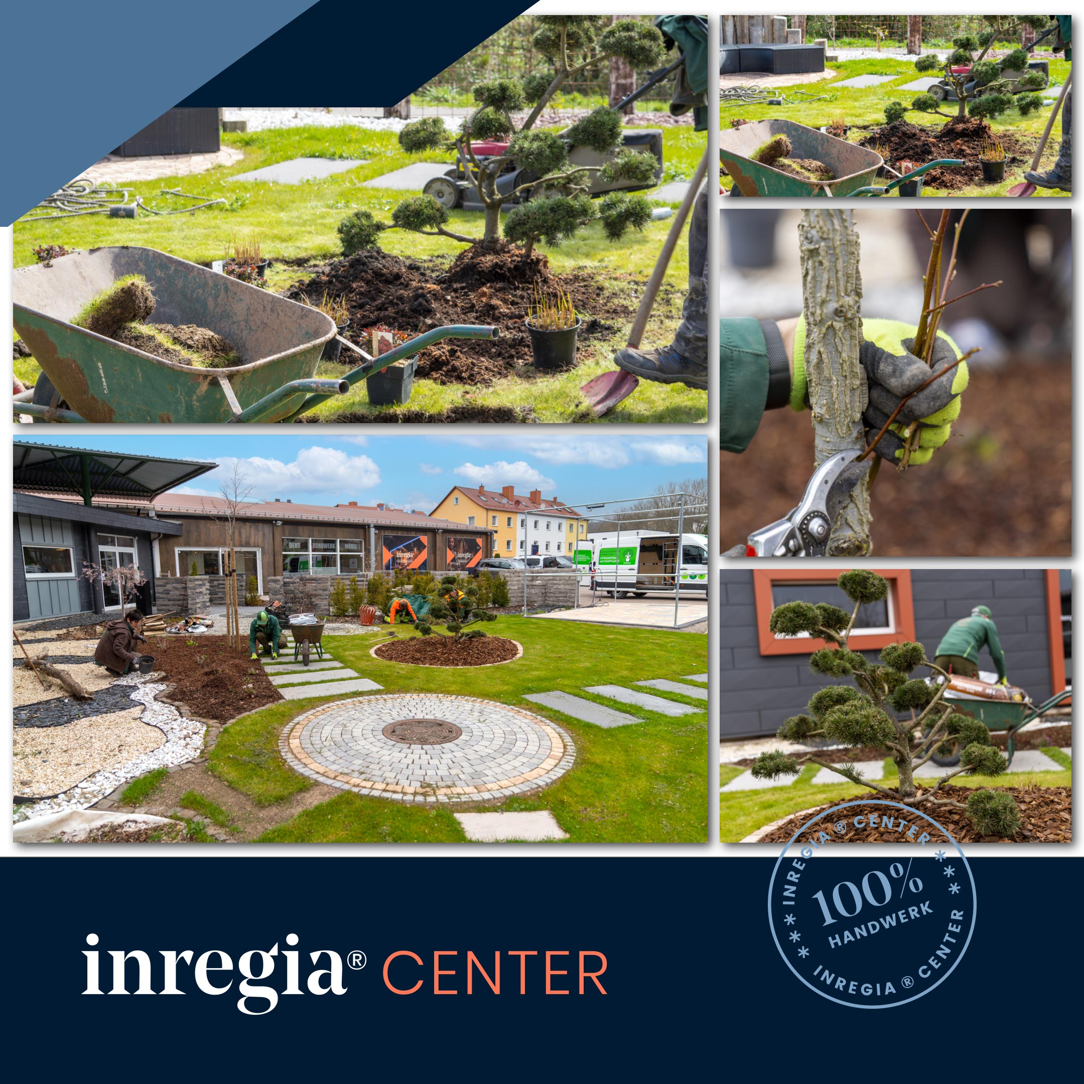 inregia® Center – Neue Bepflanzung der Aussenausstellung durch Eichsfelder Baumschulen Kaufhold