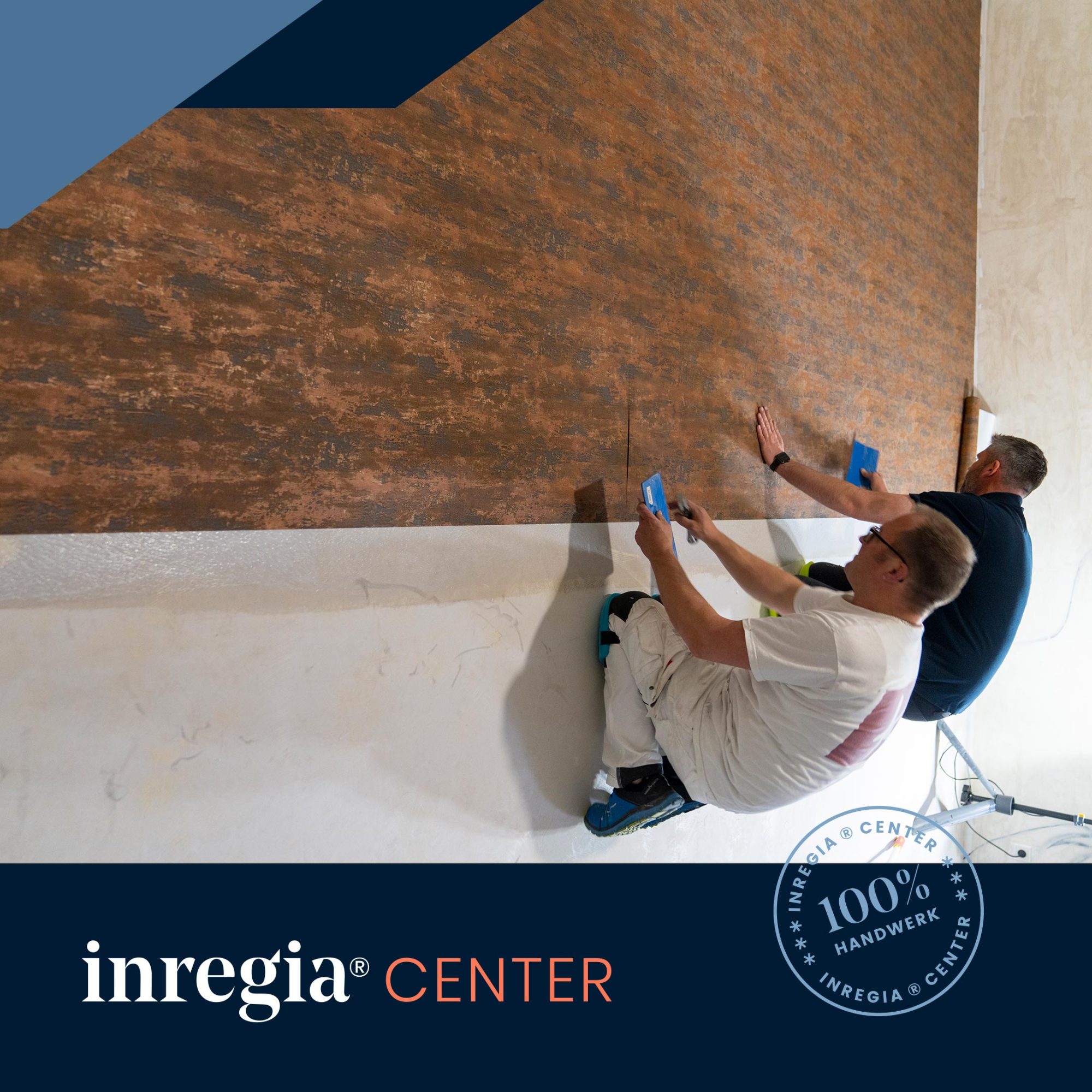 inregia® Center – Neuer Fußboden tapeziert