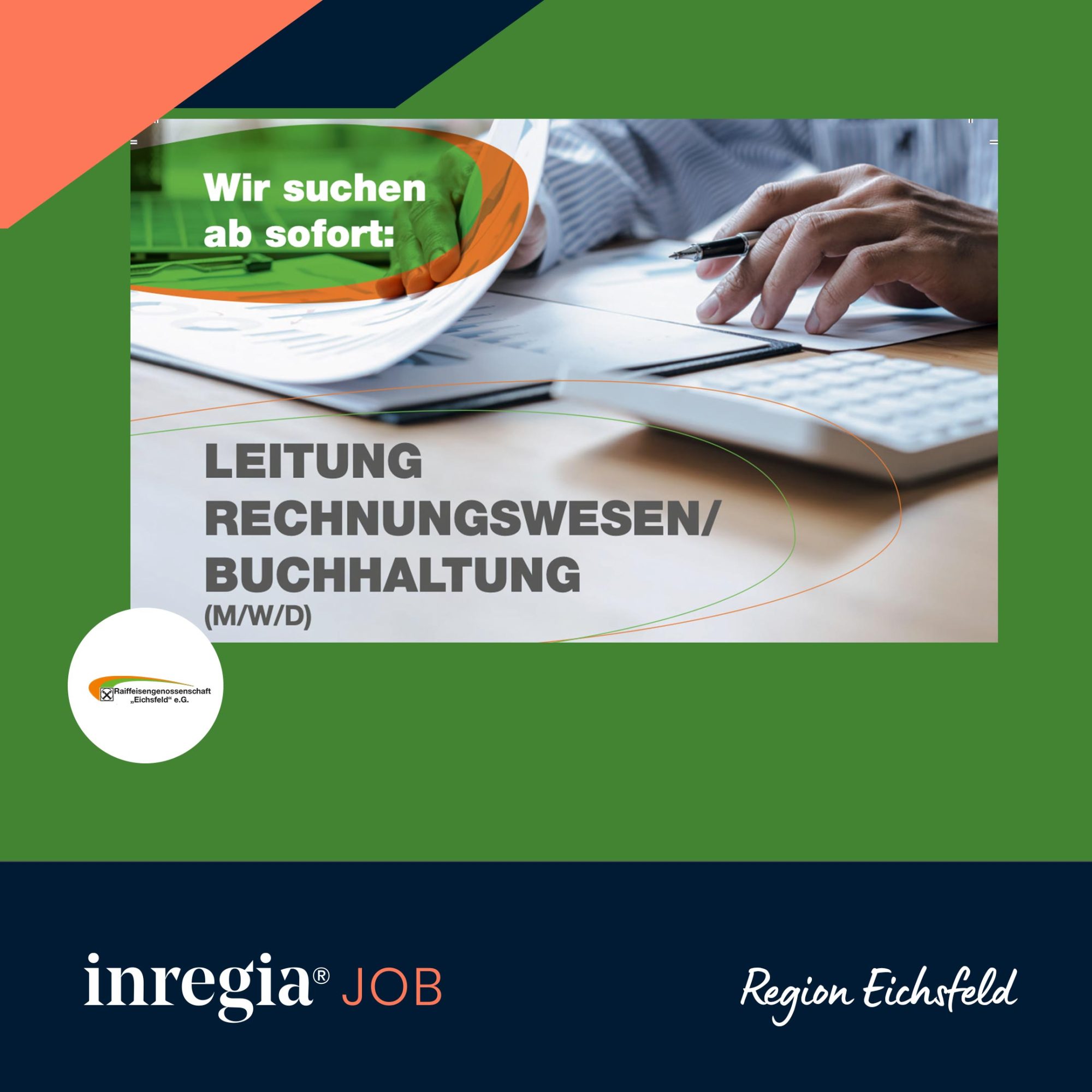 Raiffeisen Eichsfeld Jobangebot – Leitung Rechnungswesen / Buchhaltung
